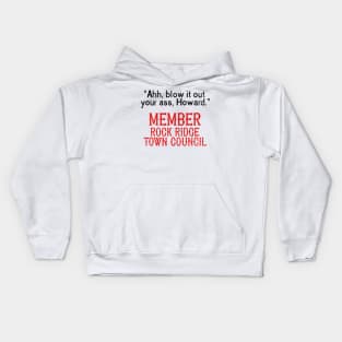 Member Rock Ridge Town Council (Front/Back Print) Kids Hoodie